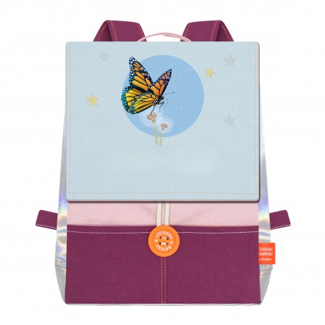 SAC A DOS ILLUSTRÉ PAPILLON PISSENLIT