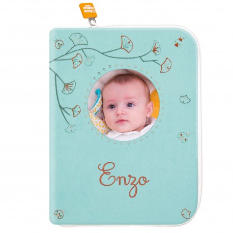 PROTEGE CARNET DE SANTE BLEU PETROLPHOTO