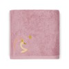 SERVIETTE 70 X 140 - CYGNE VIEUX ROSE